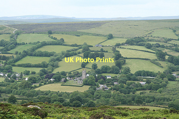 Photo 6"x4" Widecombe in the Moor: the village Higher Dunstone c2011