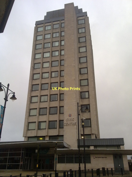 Photo 6"x4" Civic Centre, Oldham Oldham c2011