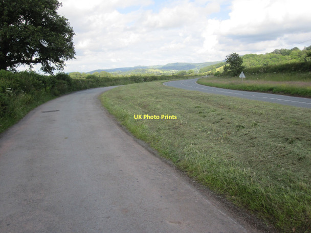 Photo 6"x4" The old road (and the new A4079) near Llyswen - now a lay-by Boughrood Brest c2011