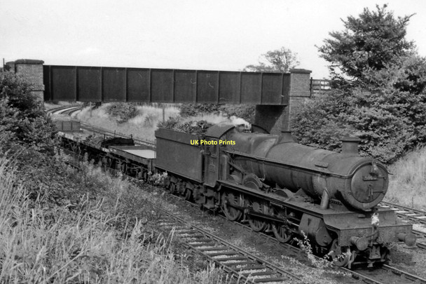 Photo 6"x4" Southbound freight train on the Kingswinford Branch  at Aldersley Junction Claregate c1962