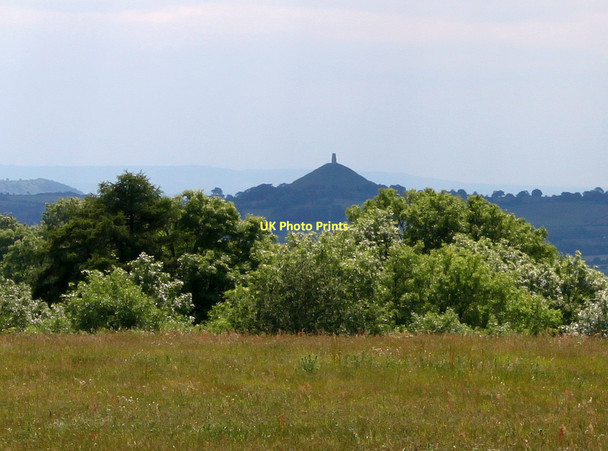 Photo 6"x4" 2011 : Glastonbury Tor from afar Glastonbury c2011