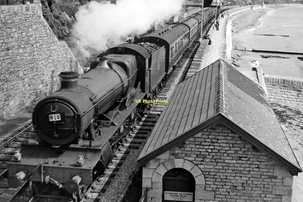Photo 6"x4" Down holiday relief express approaching Dawlish Dawlish c1958