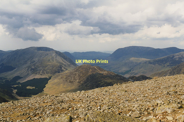Photo 6"x4" View towards Crummock Water from Great Gable Seathwaite\/NY2312 c1998