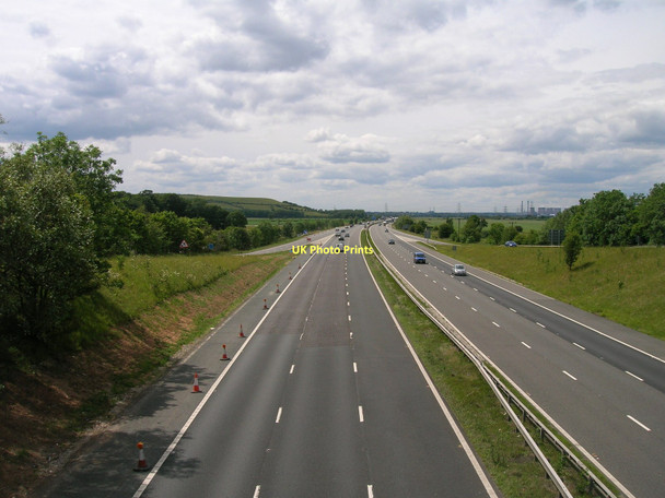Photo 6"x4" M62 westbound Whitley Bridge c2011