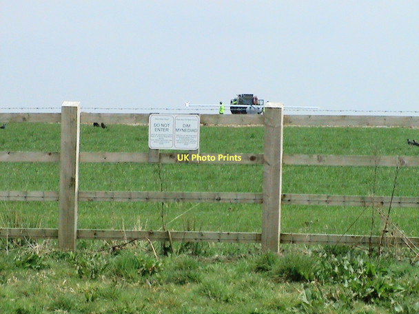Photo 6"x4" Perimeter Fence - West Wales Airport Blaenannerch c2010