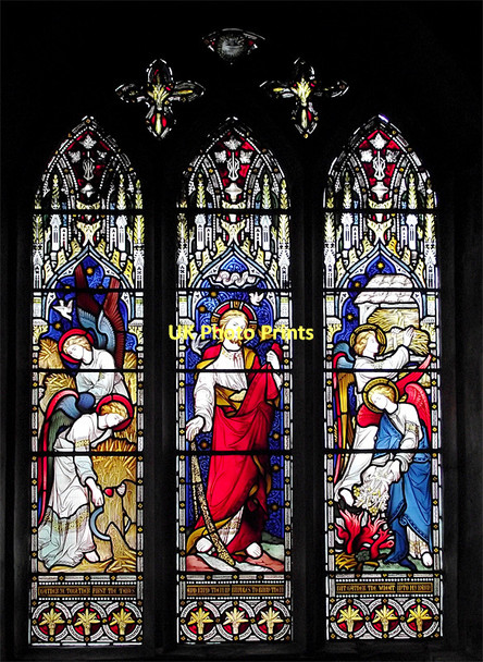 Photo 6"x4" Window in All Saints Church at Claverley, Shropshire Claverley c2011