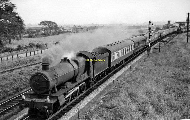 Photo 6"x4" Penzance - Swansea express beyond Patchway station Little Stoke\/ST6181 c1958