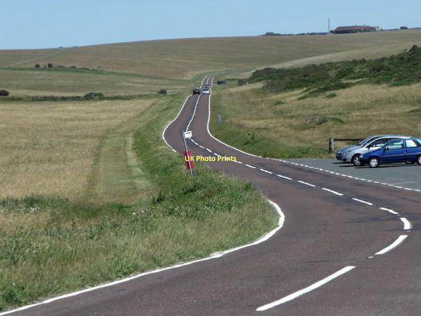 Photo 6"x4" Beachy Head Road Birling Gap c2011