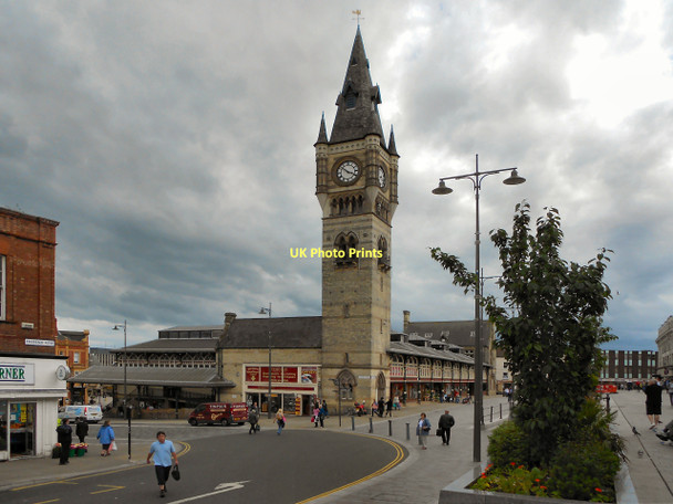 Photo 6"x4" Darlington Market Hall and Clock Tower Darlington c2011