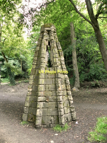 Photo 6"x4" Stone structure on Riverside Path Durham c2011