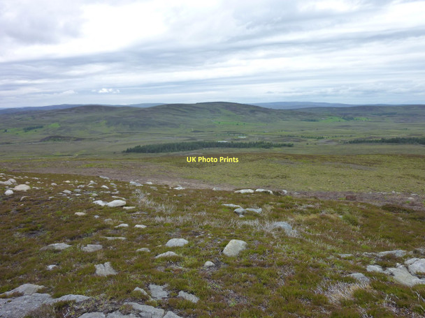 Photo 6"x4" Looking West from Carn na Glaisneach Carn na Glaisneach c2011