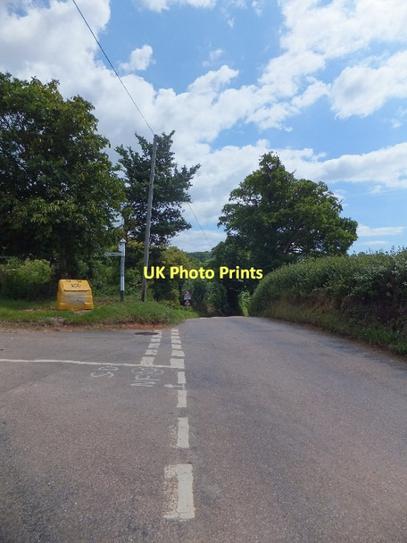 Photo 6"x4" Road junction at Wotton Pound Lympstone c2011