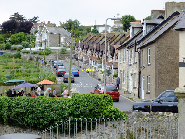 Photo 6"x4" Row of cottages, Beer Seaton\/SY2490 c2011