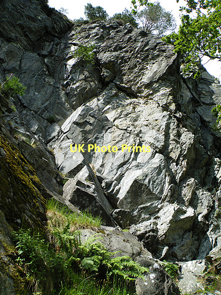 Photo 6"x4" Looking up the Cliff (2) Inver\/NO0142 c2011