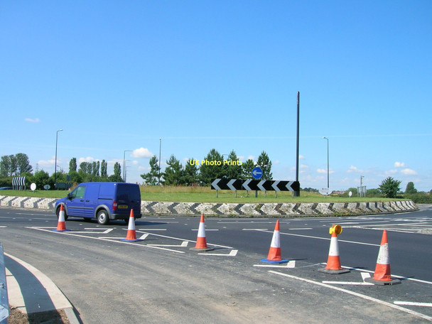 Photo 6"x4" A1237 approaching roundabout Nether Poppleton c2011
