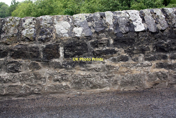 Photo 6"x4" Benchmark on the NW parapet of Usha Gap Bridge Muker c2011