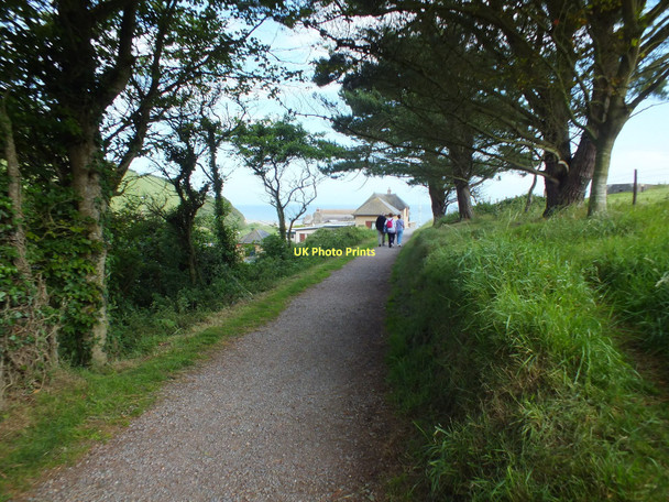 Photo 6"x4" Path from the beach to the village,Branscombe Vicarage c2011