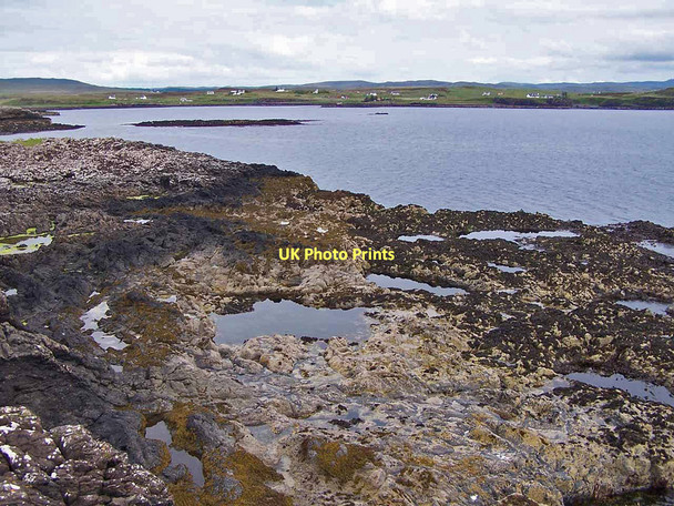 Photo 6"x4" Rocky shore of Roag Island Ardroag c2011