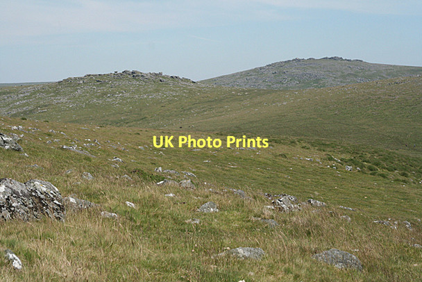 Photo 6"x4" Peter Tavy: Roos Tor from Cox Tor Merrivale\/SX5475 c2011