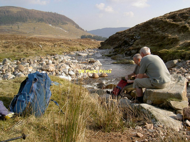 Photo 6"x4" Feith Talagain about to swell the Spey Meall an Domhnaich c2007