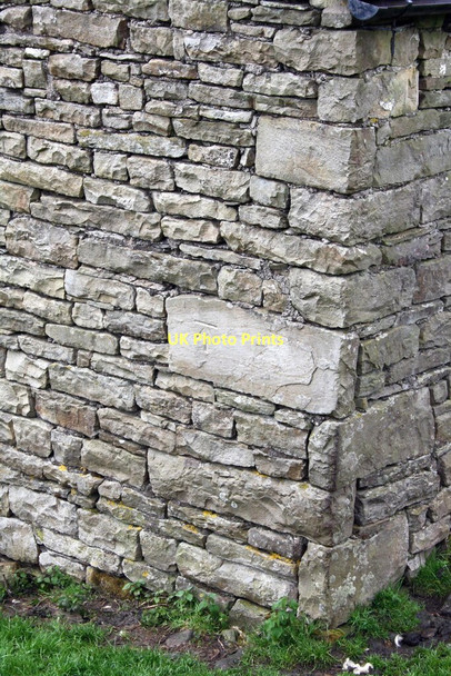 Photo 6"x4" Benchmark on barn at Lea Yeat Brow Cowgill\/SD7587 c2011