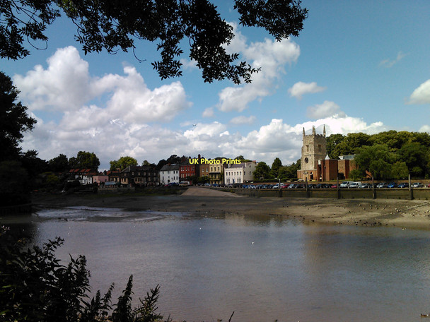 Photo 6"x4" View of the Isleworth riverside from the Thames Path Isleworth c2011
