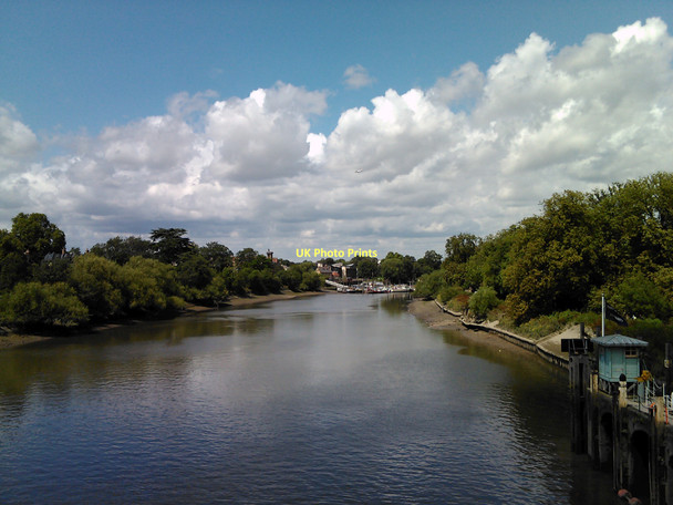 Photo 6"x4" View of the Thames from Richmond Lock Bridge #2 Richmond\/TQ1874 c2011