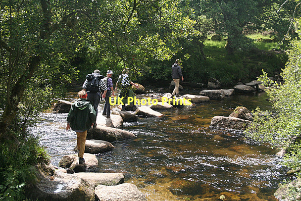 Photo 6"x4" Dartmoor Forest: crossing in use Dartmeet c2011