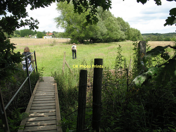 Photo 6"x4" Wooden footbridge Birchden c2011