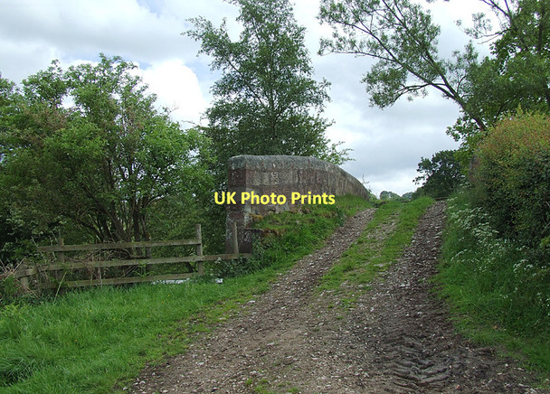 Photo 6"x4" Track and canal bridge west of Denford, Staffordshire Denford\/SJ9553 c2011