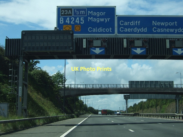 Photo 6"x4" Advance warning for Magor services Vinegar Hill\/ST4387 c2011
