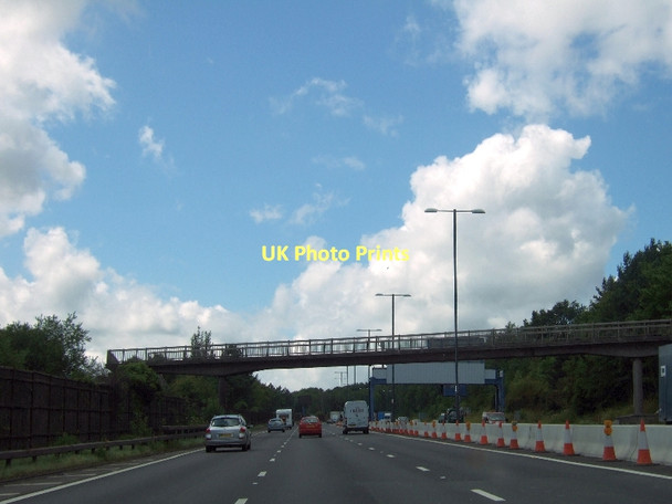 Photo 6"x4" Footbridge south of Christchurch Caerleon or Caerllion c2011