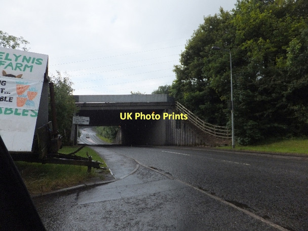 Photo 6"x4" M4 bridge over Ty-nant Road Morganstown c2011