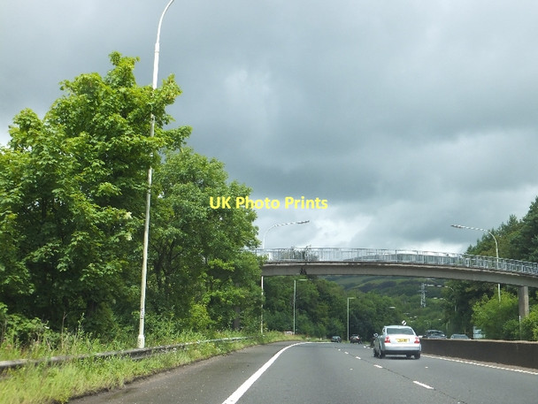 Photo 6"x4" Footbridge over A470 in Nantgarw Nantgarw c2011