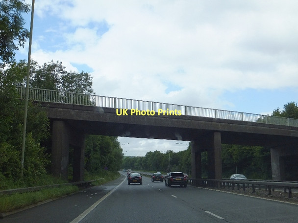 Photo 6"x4" Bridge over A470 linking Taff Vale industrial estates Upper Boat c2011