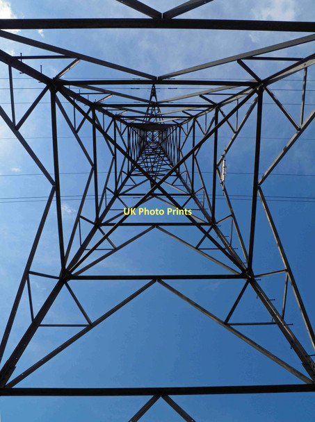 Photo 6"x4" Pylon alongside what was a former railway line, near Ardsley Barnsley Cudworth Common\/SE3907 c2011