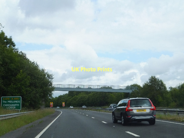 Photo 6"x4" Footbridge carrying Coed Morgannwg Way over A470 Pentrebach\/SO0603 c2011