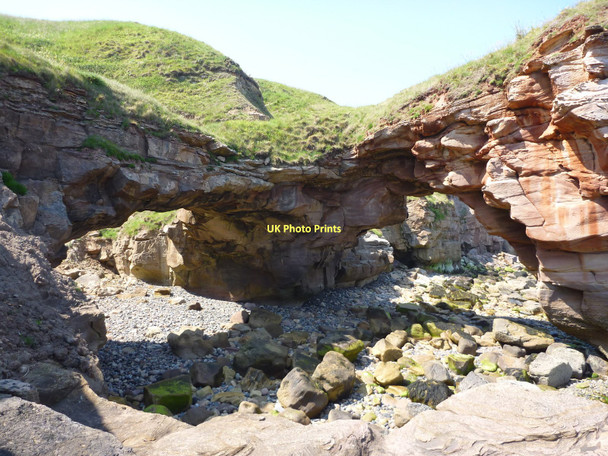 Photo 6"x4" Coastal East Lothian : Double Arches Near Bilsdean Creek Cove\/NT7771 c2011