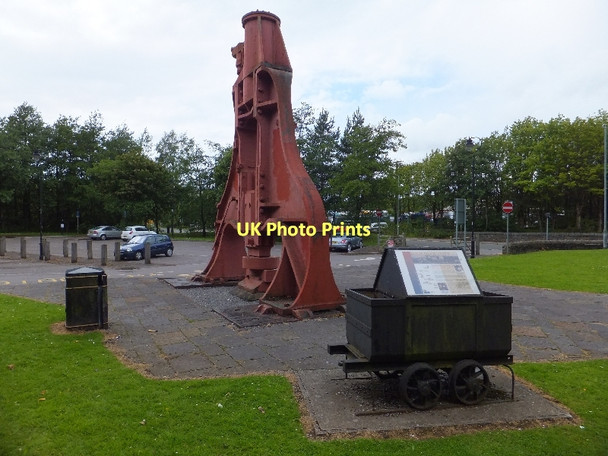 Photo 6"x4" Steam hammer in car park at Blaenavon Blaenavon c2011