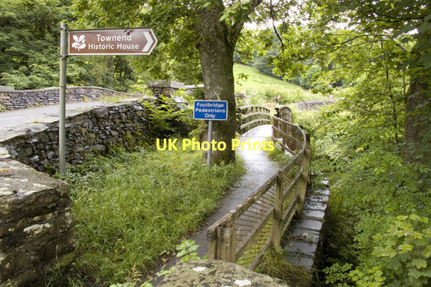 Photo 6"x4" Church Bridge and Footbridge, Troutbeck High Green\/NY4103 c2011