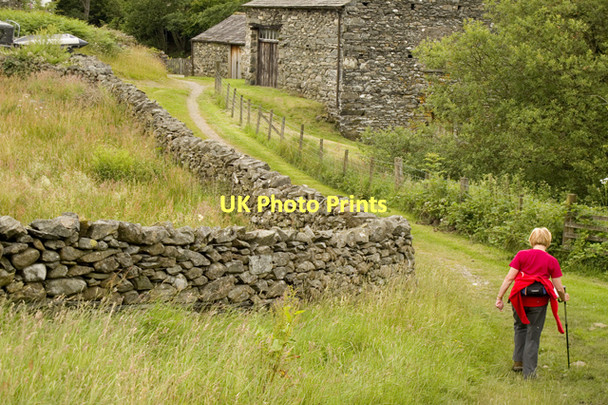 Photo 6"x4" Footpath to Mill Bridge Scar Head c2011