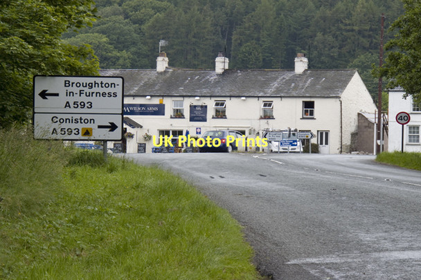 Photo 6"x4" Road junction at Torver Scar Head c2011