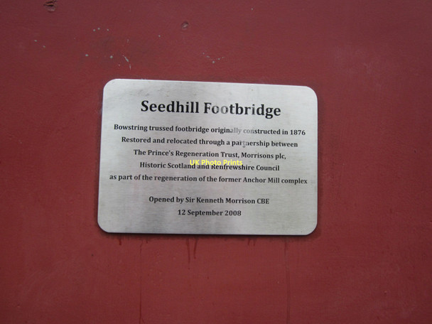 Photo 6"x4" Seedhill Footbridge Paisley c2011