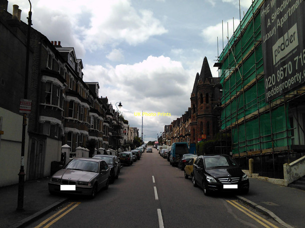 Photo 6"x4" View of the Anerley TV transmission mast from Waldegrave Road Penge c2011
