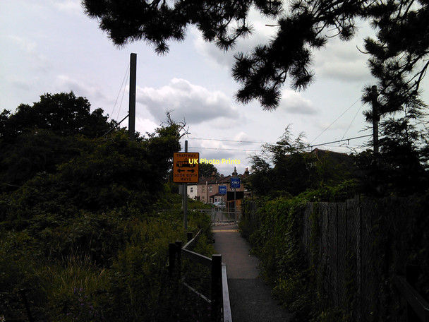 Photo 6"x4" Tram level crossing on the path leading into South Norwood Country Park Beckenham c2011