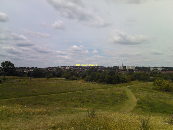 Photo 6"x4" View of the Anerley TV transmission mast from South Norwood Country Park #2 Beckenham c2011