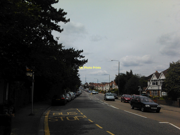 Photo 6"x4" View of the Anerley TV transmission mast from Elmers End Road Beckenham c2011