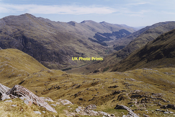 Photo 6"x4" Glen Shiel from the foot of the Forcan Ridge Sg\u00f9rr na Forcan c2000