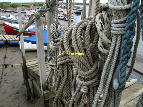 Photo 6"x4" Ropes at Morston Creek Morston c2011