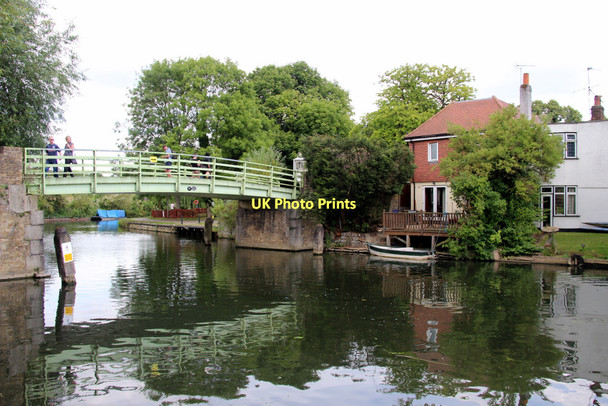Photo 6"x4" Bridge over the River Lee Navigation, Broxbourne, Hertfordshire Hoddesdon c2011